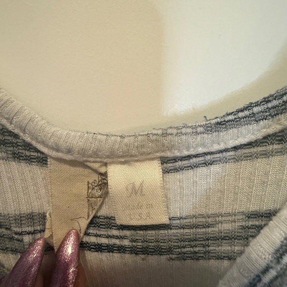 Striped Sleeveless Fit & Flare Dress - Size M - Picture 3 of 4